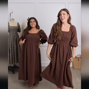 Neuflora Brown Hayden Dress Size Small